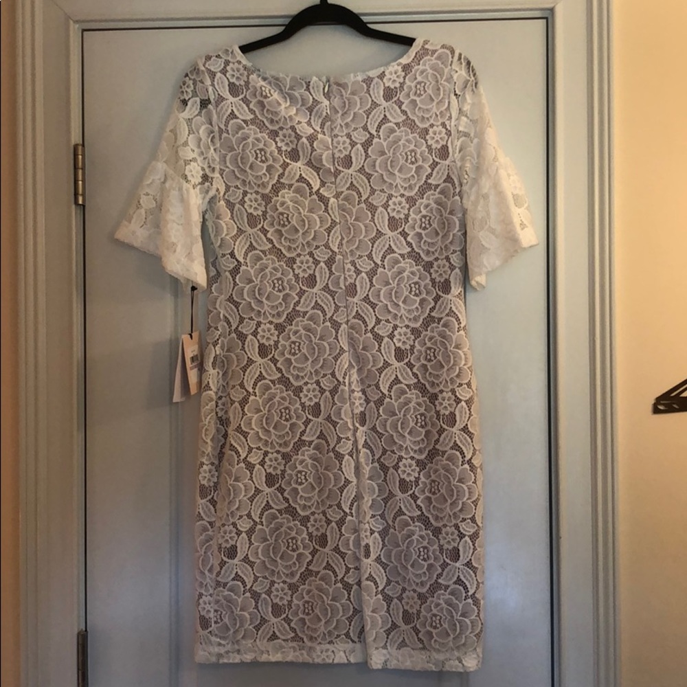 Ivanka Trump ivory lace bell sleeve dress Sz 6 NWT - Picture 6 of 6